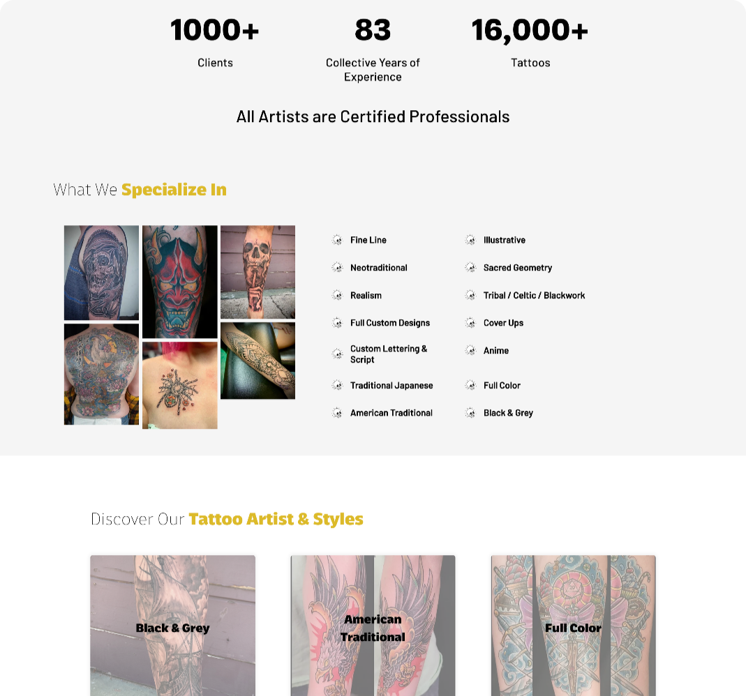 Web Design 2 www.kingsheadtattoo.com 1